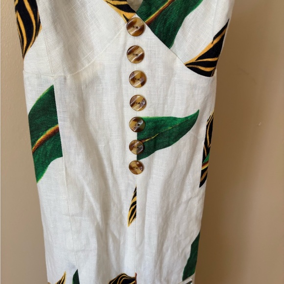 Farm Rio  Green Leaf Backless Dress - Picture 4 of 7